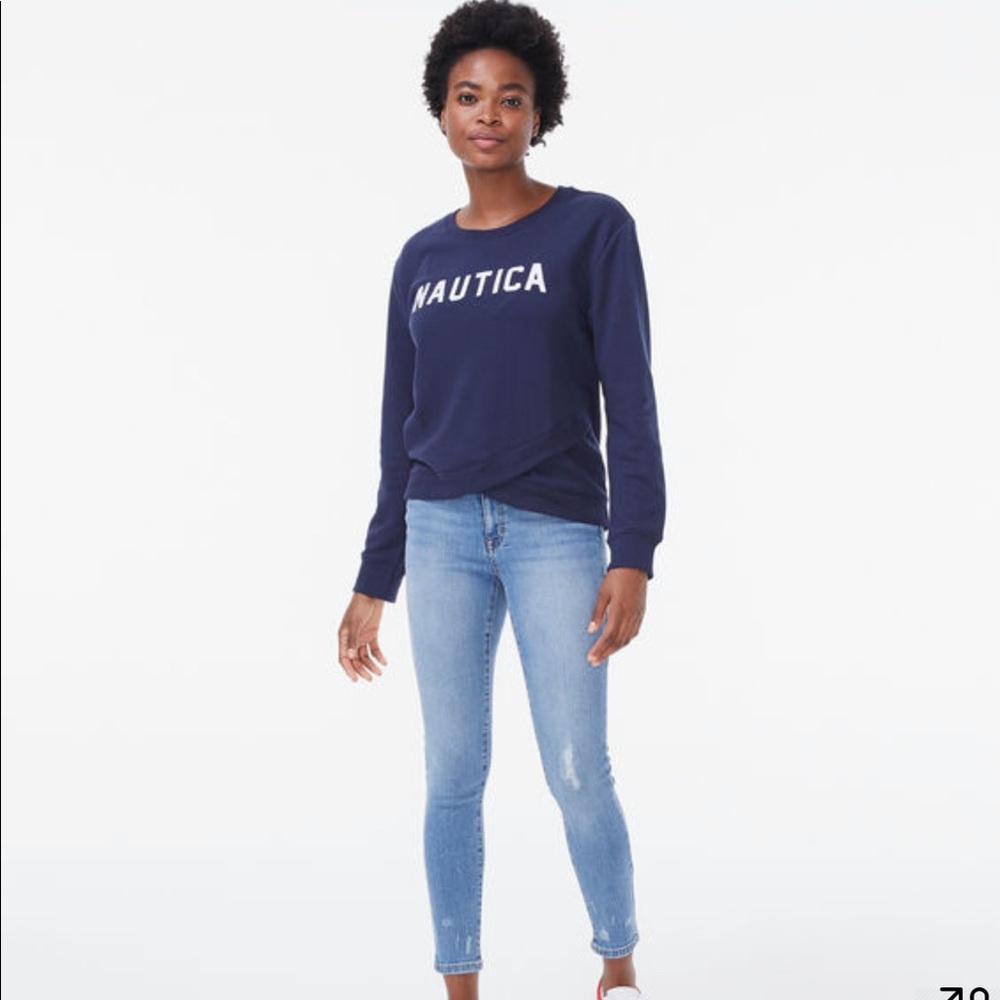 NWT Blue Nautica Sweater - Large